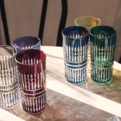 Clearance 6 chopes cristal couleur BelAir Art De La Table|Verre À Eau