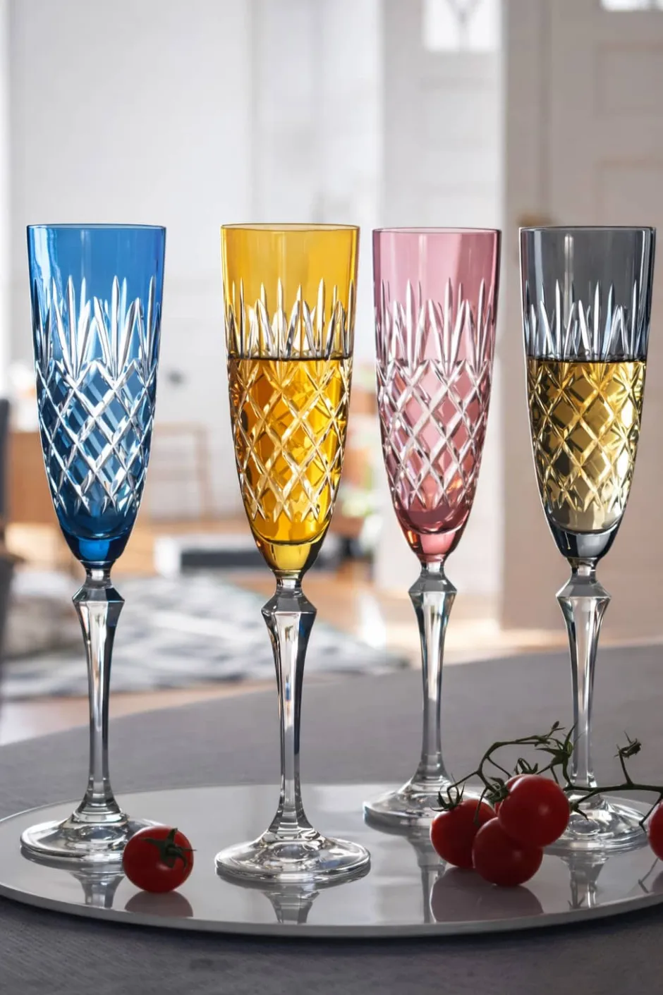 Online 4 flûtes à champagne couleur Royal Art De La Table|Verre À Pied