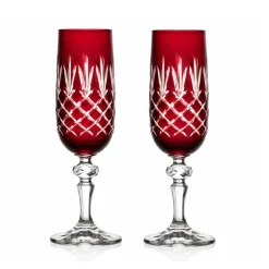 New 2 flûtes à champagne taille ananas Art De La Table|Verre À Pied