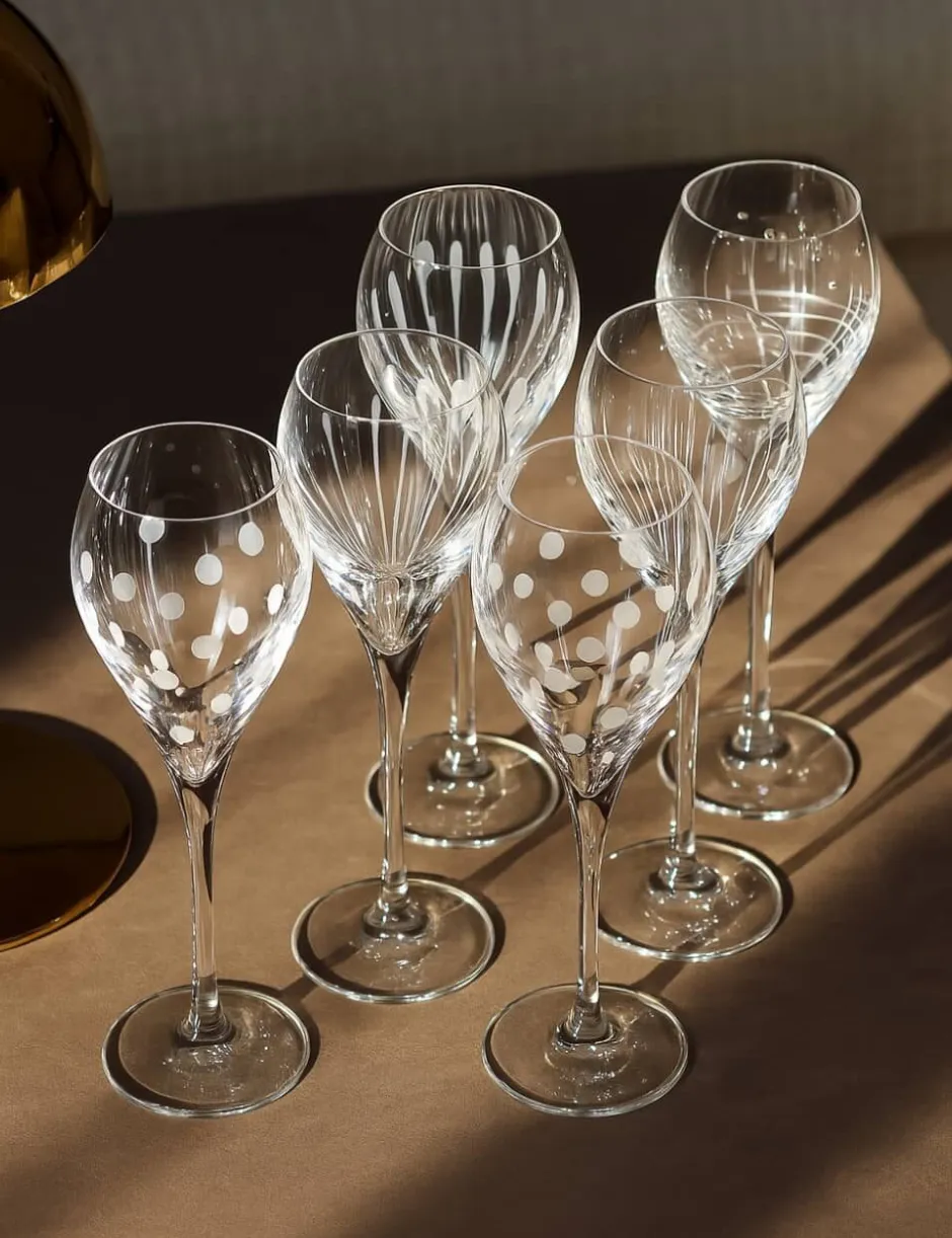 New 6 flûtes cristal artisanal prestige t.m Coffrets Verres Cristal|Art De La Table