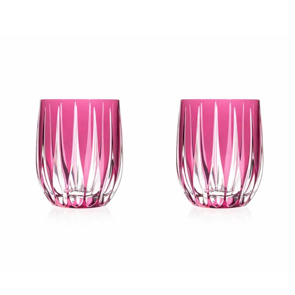 New 2 gobelets à eau Berenice rose Art De La Table|Verre À Eau