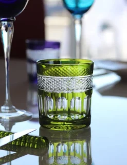 6 gobelets cristal couleur mireille Art De La Table|Verre À Whisky