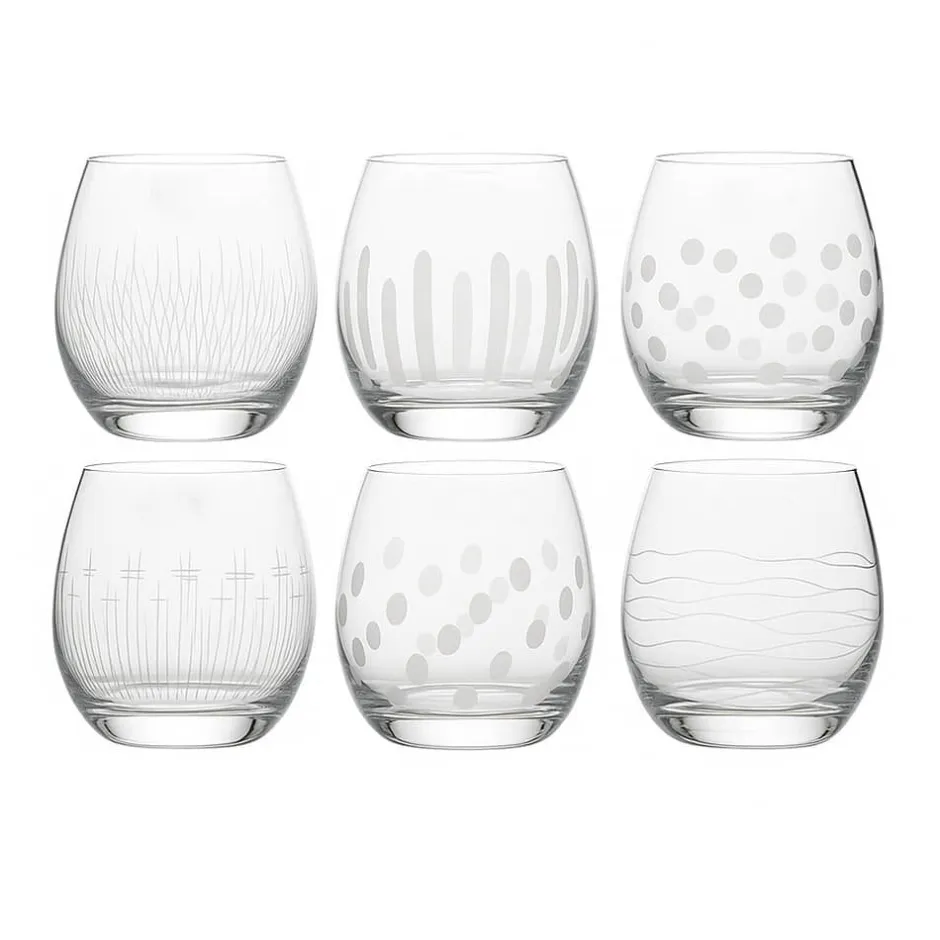 Sale 6 gobelets ronds cristal ametysta Art De La Table|Coffrets Verres Cristal