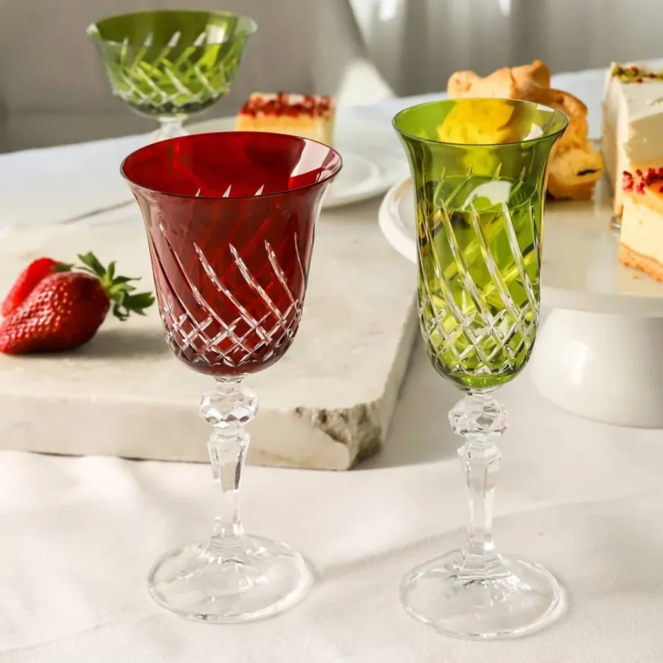 Discount 6 verres à vin couleur color of joy Art De La Table|Verre À Vin