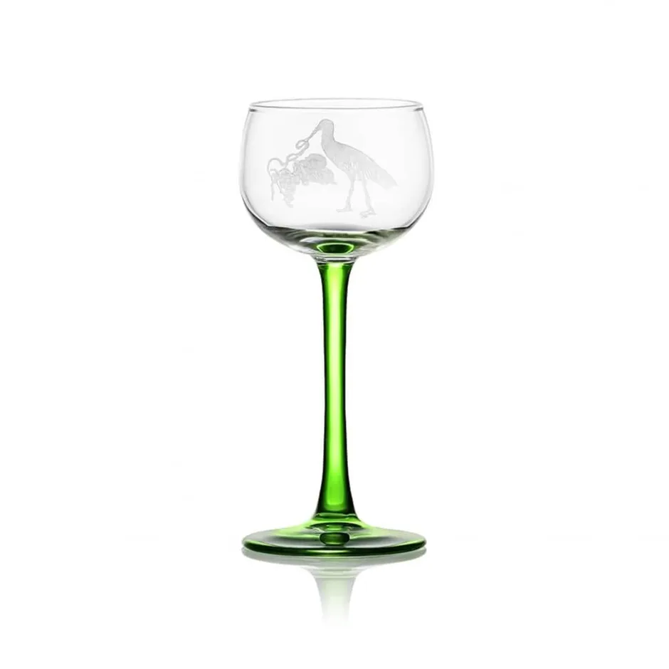Outlet 6 verres alsace taillés cigogne Verre À Vin|Coffrets Verres Cristal