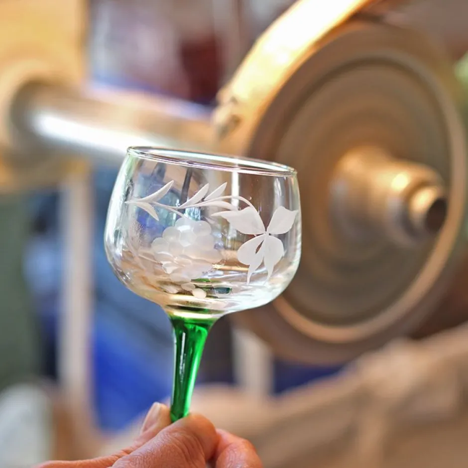 Outlet 6 verres alsace taillés cigogne Verre À Vin|Coffrets Verres Cristal