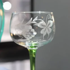 Outlet 6 verres alsace taillés cigogne Verre À Vin|Coffrets Verres Cristal