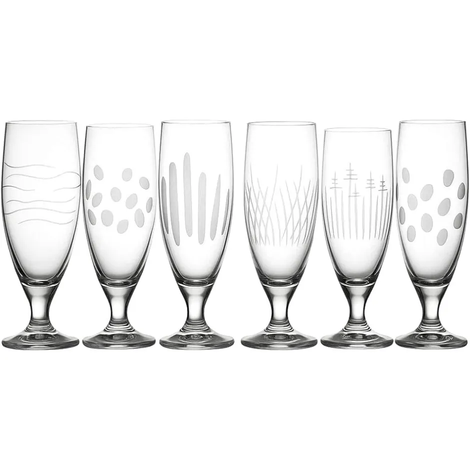 New 6 verres biere cristal imperial Verre À Bière|Art De La Table