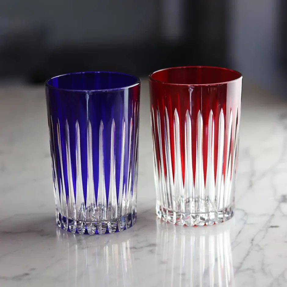 Outlet 6 verres thé cristal couleur Timeless Art De La Table|Verre À Eau