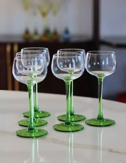 New 6 Verres vin blanc alsace uni Verre À Vin|Coffrets Verres Cristal