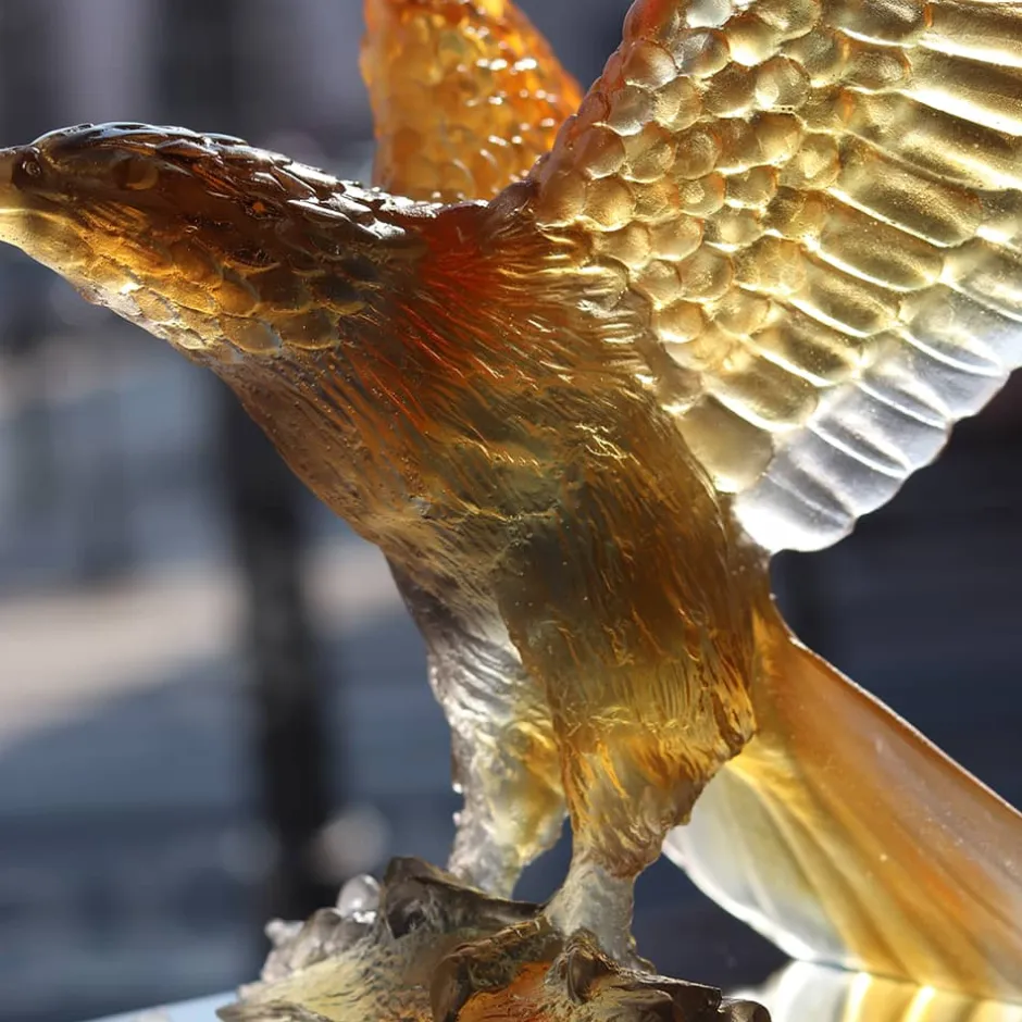 Sale Aigle ambre gris daum Animaux Cristal|Bestiaire