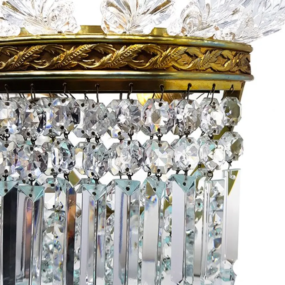 Applique crinoline vintage baccarat Luminaires|Appliques Cristal