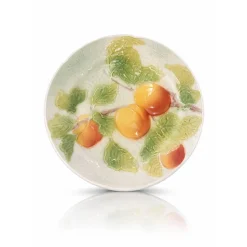 Best Assiette abricot barbotine Lunéville|Assiette Céramique