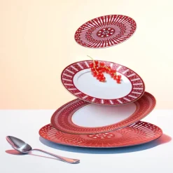Best Assiette de présentation Arcadia Rouge Baccarat Assiette Céramique|Art De La Table