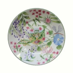 Hot Assiette dessert vent de fleurs lunéville Lunéville|Assiette Céramique