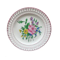 Sale Assiette gateau reverbere fin Lunéville|Assiette Céramique