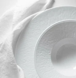 Assiette plate à aile gravée 22 cm Minéral Raynaud Art De La Table|Assiette Céramique