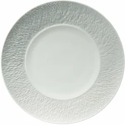 Online Assiette plate à aile gravée 32 cm Minéral Raynaud Art De La Table|Assiette Céramique