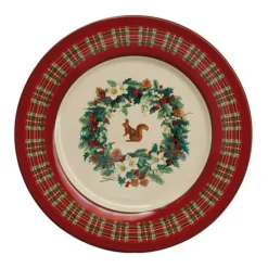 Clearance Assiette plate roses des neiges Assiette Céramique
