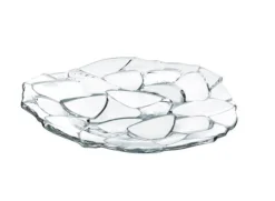 Online Assiette ronde cristal pétale Assiettes Cristal|Art De La Table