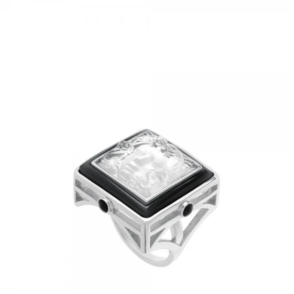Bague aréthuse argent lalique Bijoux|Bagues Cristal