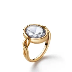 Clearance Bague croisé cristal clair baccarat Colliers Cristal|Colliers