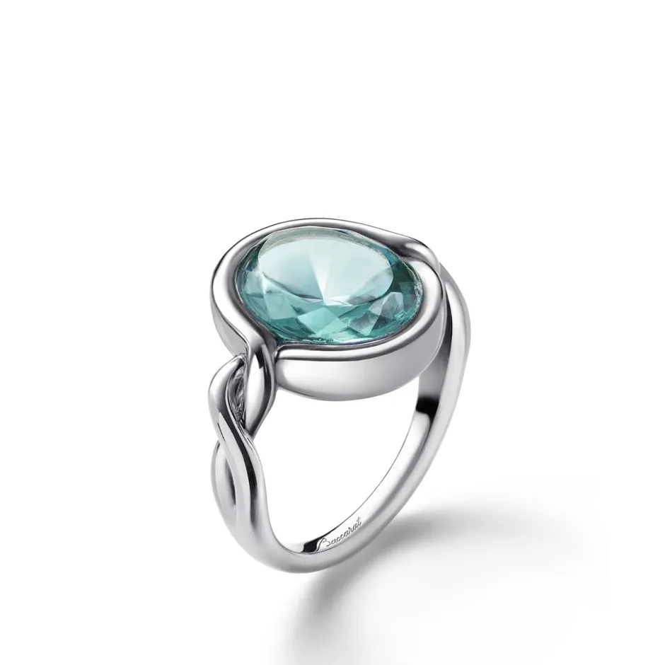 Online Bague croisé cristal turquoise baccarat Bijoux|Colliers Cristal