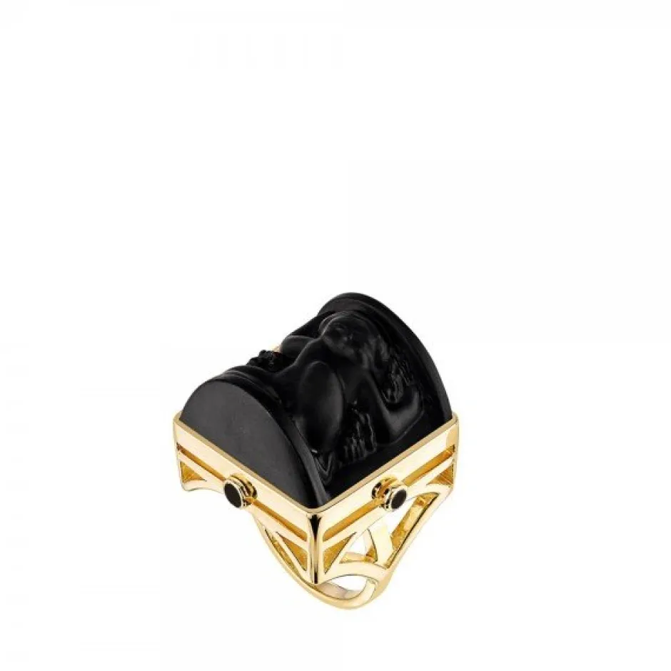 Discount Bague nysa noir lalique Bijoux|Bagues Cristal