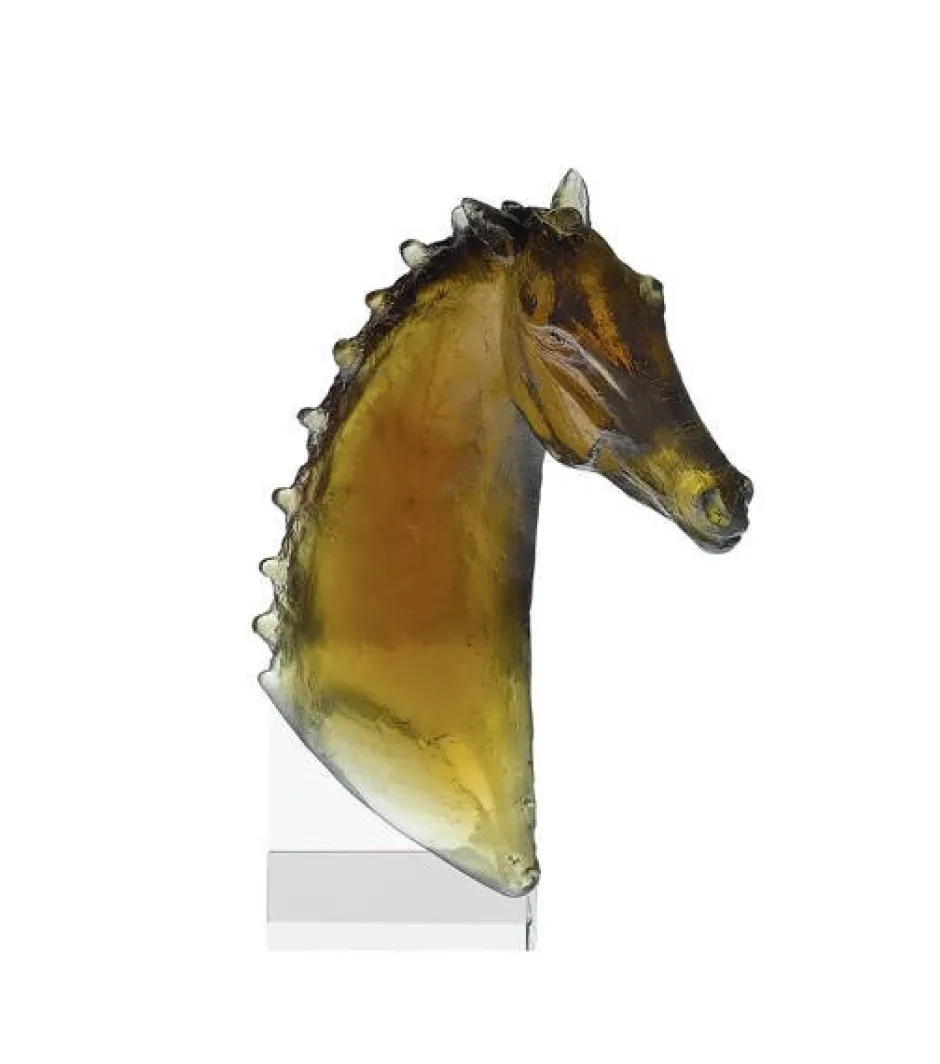 Outlet Baladine tête de cheval daum mangaud lasseigne Animaux Cristal|Éditions D’Art Cristal