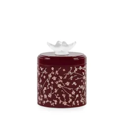 Outlet Boîte fleurs de cerisier rouge lalique Coupes, Coupelles Et Photophores|Boites Cristal