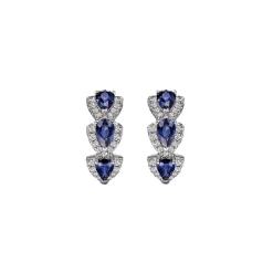 Best Boucles d’oreilles cristal bleu Majesté Boucles D’Oreilles Cristal|Boucles D’Oreilles