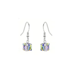 Best Boucles d’oreilles cristal carré irisé Boucles D’Oreilles Cristal|Boucles D’Oreilles