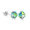 Sale Boucles d’oreilles cube vitrail cristal Boucles D’Oreilles Cristal|Boucles D’Oreilles
