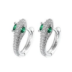 Discount Boucles d’oreilles serpent argenté Boucles D’Oreilles Cristal|Boucles D’Oreilles