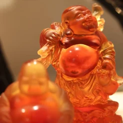 Outlet Bouddha debout ambre daum Editions D’Art|Sculptures Cristal