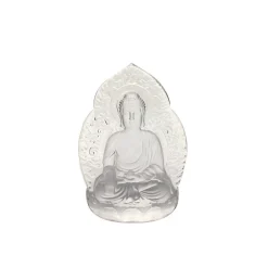 Sale Bouddha en cristal poli – clair Décoration|Symboles Religieux Cristal