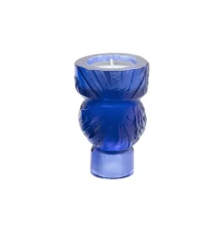 Clearance Bougeoir empreinte bleu daum Photophores, Bougeoirs Cristal