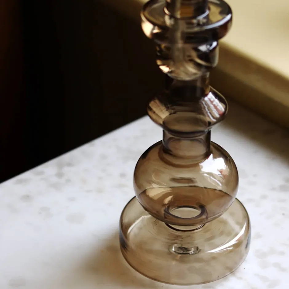 Hot Bougeoir lampe à huile champagne Coupes, Coupelles Et Photophores|Lampes Cristal