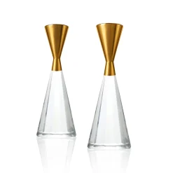 New Bougeoirs Flambeau Impérial X2 Coupes, Coupelles Et Photophores|Photophores, Bougeoirs Cristal