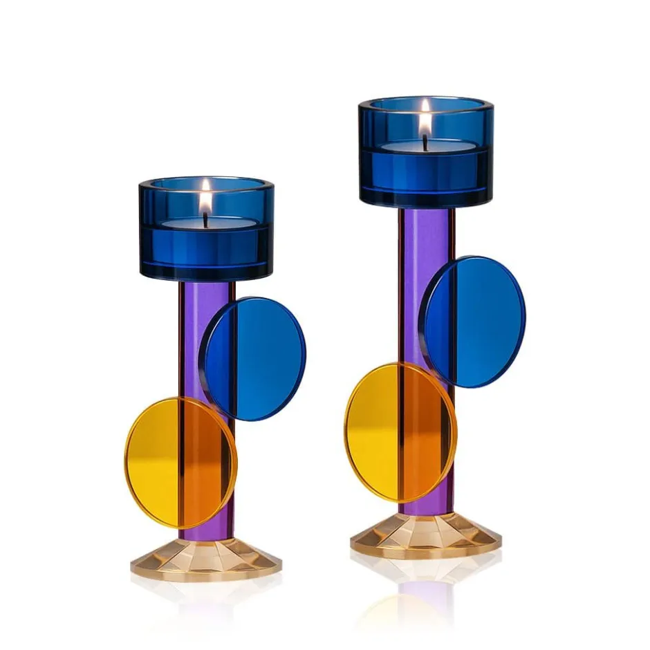 Best Bougeoirs Rivoli 1927 X2 Coupes, Coupelles Et Photophores|Photophores, Bougeoirs Cristal