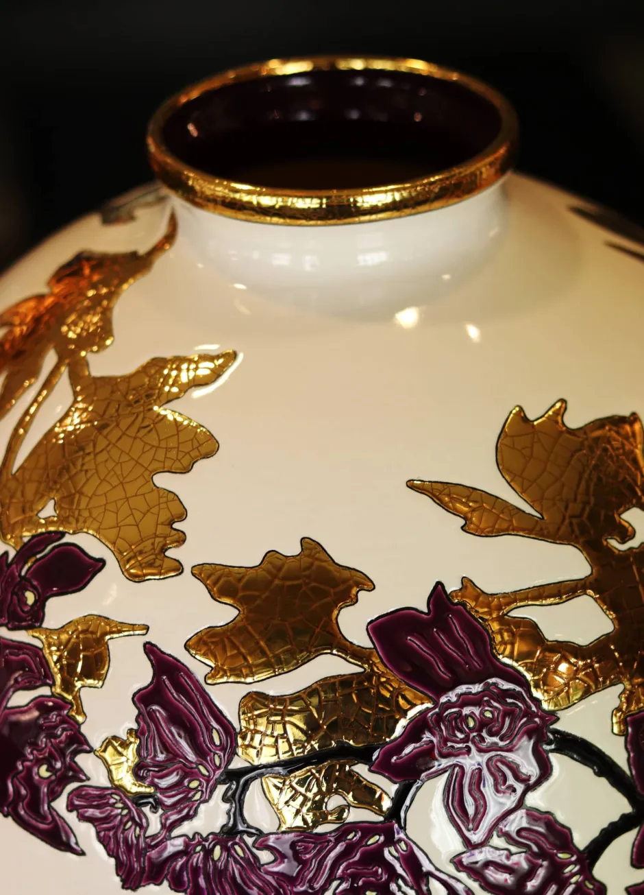 Best Boule coloniale à l’ombre des fleurs Émaux de Longwy Vases & Boules|Vase Céramique