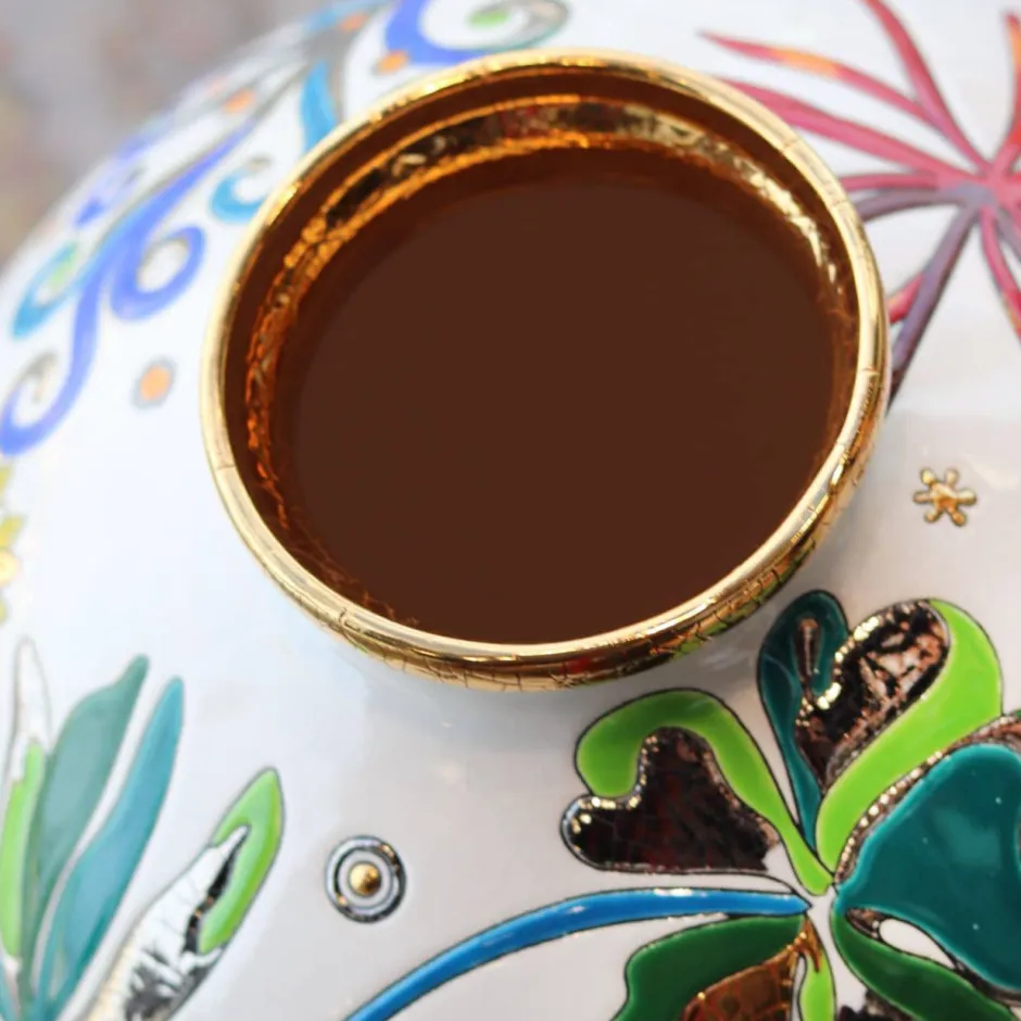 Outlet Boule coloniale Extravaganza Émaux de Longwy Éditions D’Art Cristal|Vases & Boules