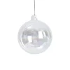 Boule de Noël bulle ronde irisée Décoration|Ornements Cristal