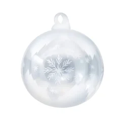 Clearance Boule de noël cristal flocon de neige Décoration