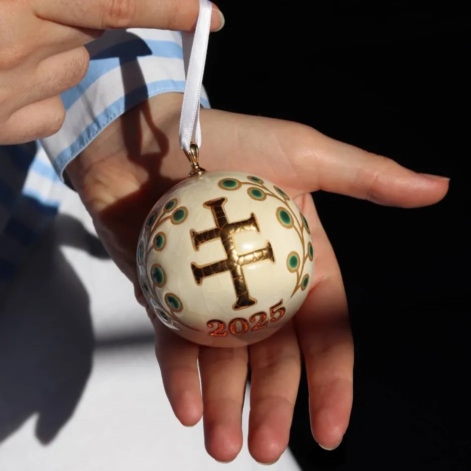 Best Boule de Noël Croix de Lorraine 2025 Vessière X Longwy Ornements Cristal|Décorations De Noël