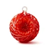 Boule de noël en cristal kouglof rouge 2019 Décoration
