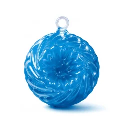 Boule de noël en cristal kouglof 2019 turquoise Décoration