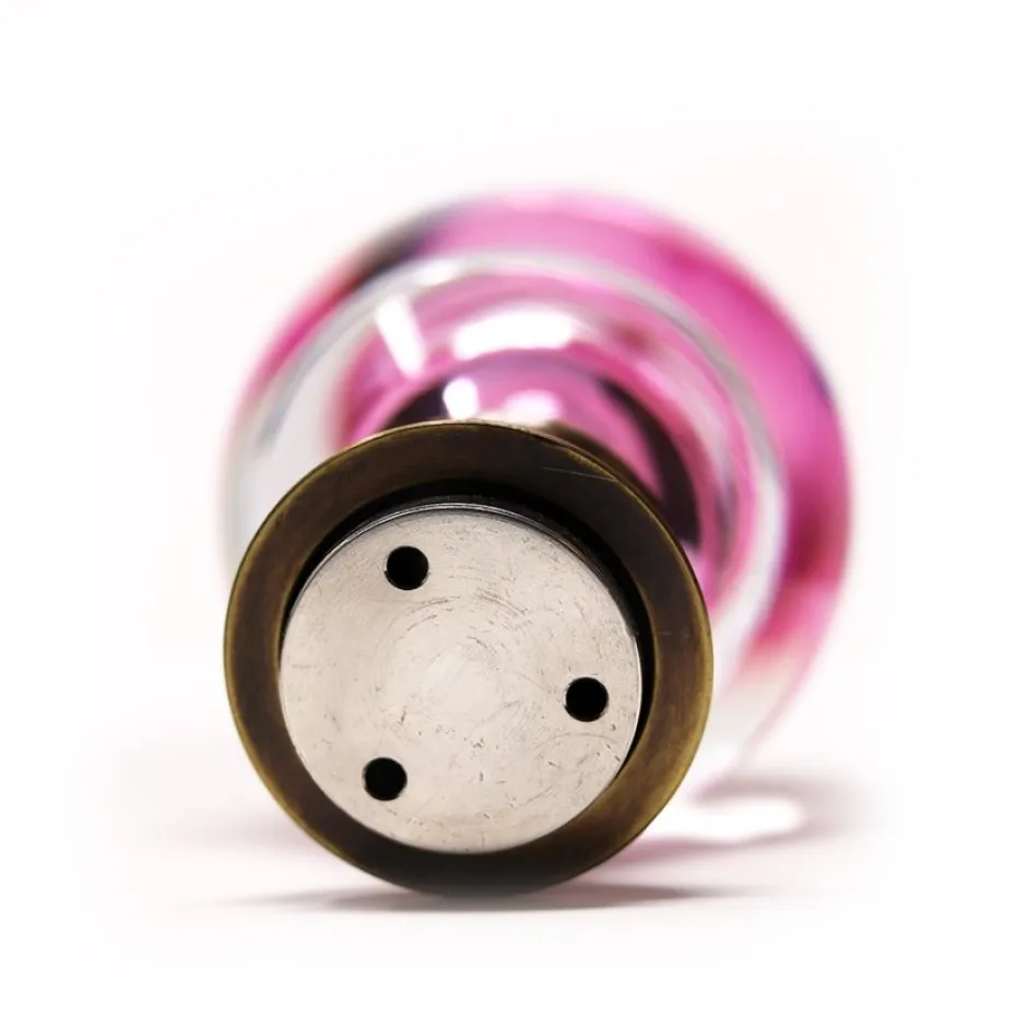 Hot Boule d’escalier cristal rose Décoration|Sulfures, Presse-Papiers Cristal