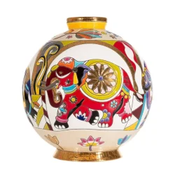 Online Boule flo Pendjab Émaux de Longwy Vases Cristal Couleur|Vases & Boules