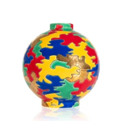 Outlet Boule midi camouflage Planete JC Longue Vie Longwy Éditions D’Art Cristal|Vases & Boules